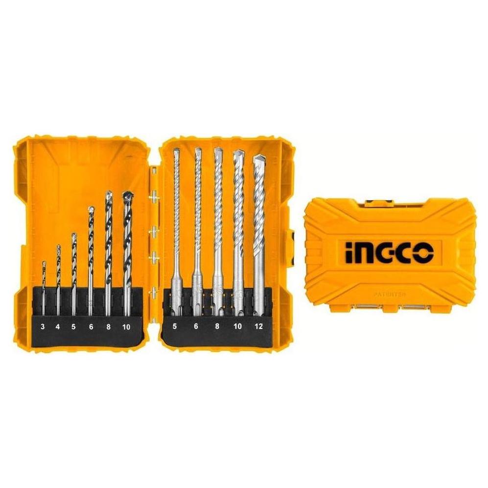 Ingco AKDL31101 11pcs Concrete and SDS-plus Drill Bits Set - KHM Megatools Corp. Ingco AKDL31101 11pcs Concrete and SDS-plus Drill Bits Set - KHM Megatools Corp.